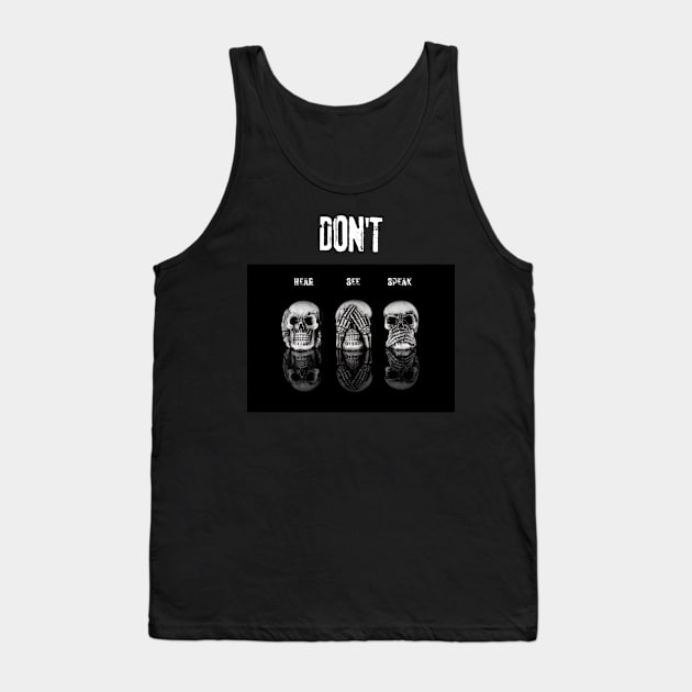 don't hear see and speak Tank Top by JalaFashion